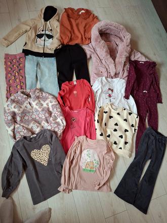 Predám jesenno-zimný balík pre dievčatko, 122–134