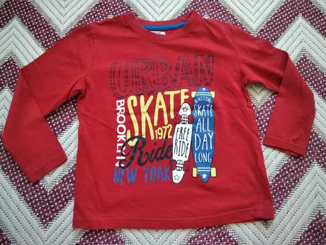 Červené tričko so skateboardom, pepco,110