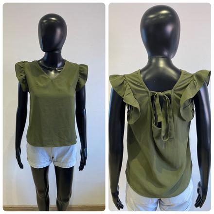 Dámska blúzka s mašličkou khaki shein (xs), xs