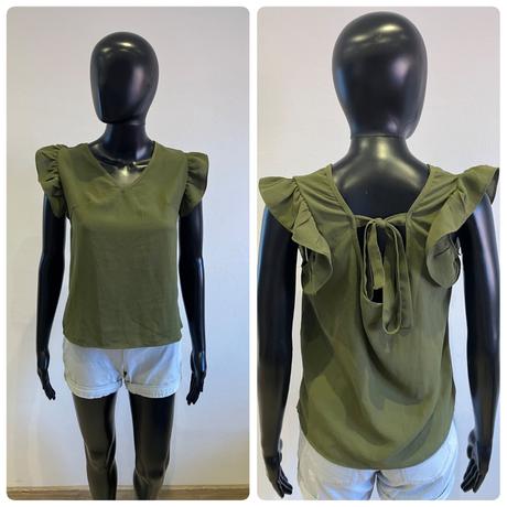 Dámska blúzka s mašličkou khaki shein (xs), xs