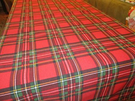 Obliečky a štóla vo vianočnom káre,