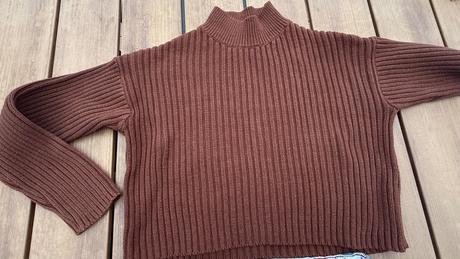 Pletený vrúbkovaný sveter zara 152, zara,152