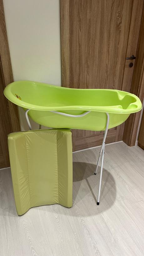 Vanička + stojan + prebaľovacia podložka, 