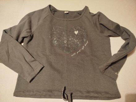 Sivá mikina so srdiečkom zn. timeout, timeout,s
