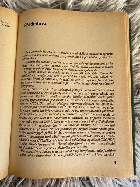 Standard cizokrajného ptactva walter wiener,