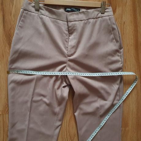 Pudrovo ružové nohavice, zara,l