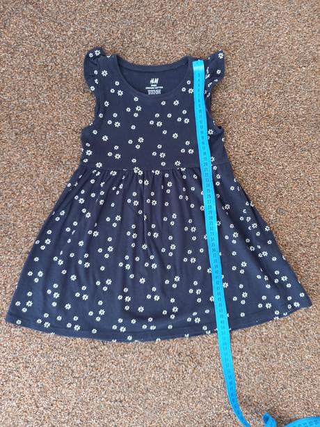 Šaty s kvietkami, h&m,104
