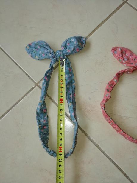 2 x látková čelenka s mašličkou,