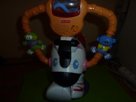 Fisherprice hojdacia otáčajúca sa zebra s postou,