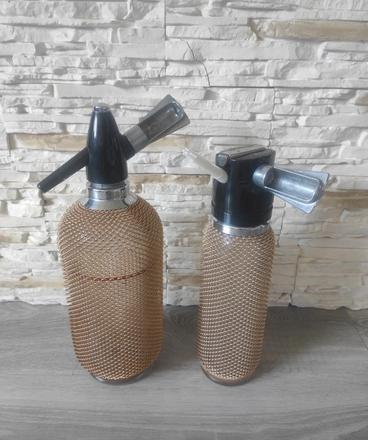 Retro fľaše (sóda, šľahačka),