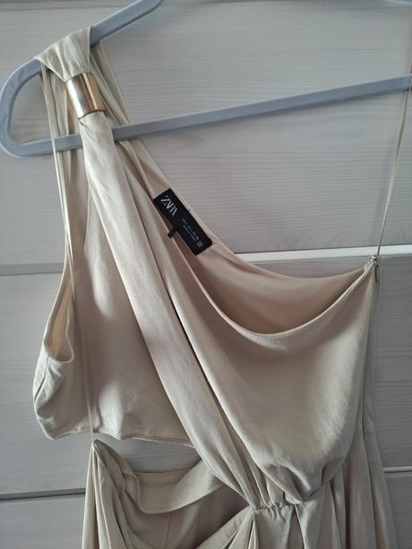 Béžové letné šaty zara, zara,l