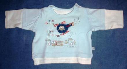 Pekné bavlnene tričko pulóvrik, 62