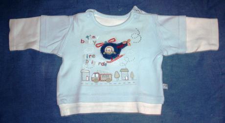 Pekné bavlnene tričko pulóvrik, 62