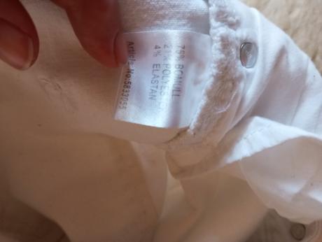 Biele trojštvrťové nohavice 36/38, 36