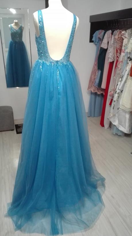 Rozprávkové tylové šaty s rozparkom, 36 / 38 / m / s