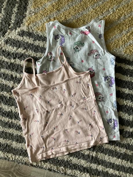 Tielka jednorožcové a kvetinkové 134/140, h&m,134