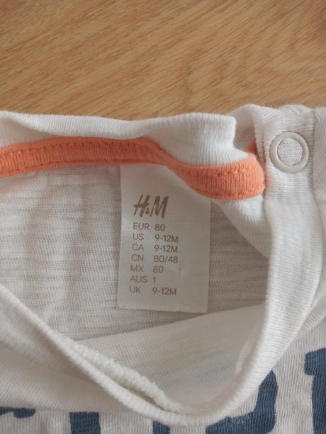 Tričko h&m s krátkym rukávom, h&m,80