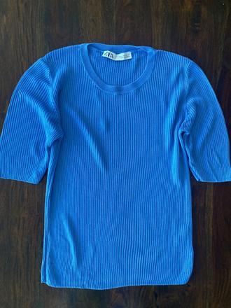 Damske modre tricko, zara,s