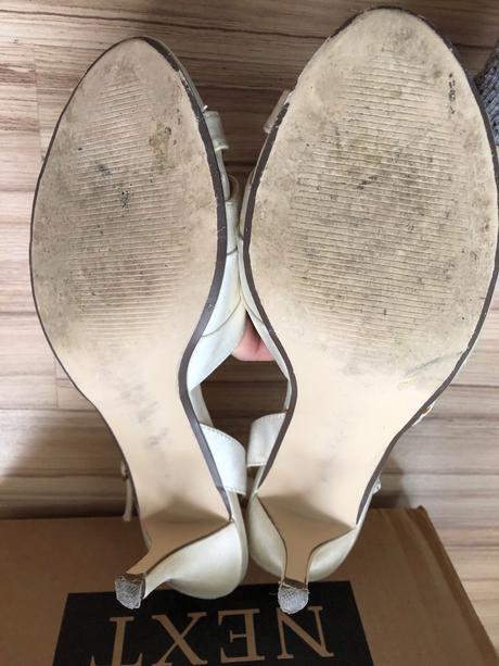 Next spolocenske sandalky - farba ivory, next,41