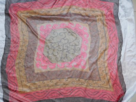 Jacques heim paris kvalitná luxusna hodvabna šatka, xxl