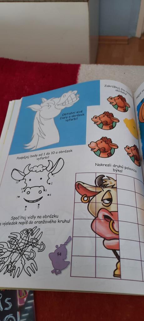 0malovánka s aktivitami a nálepkami,