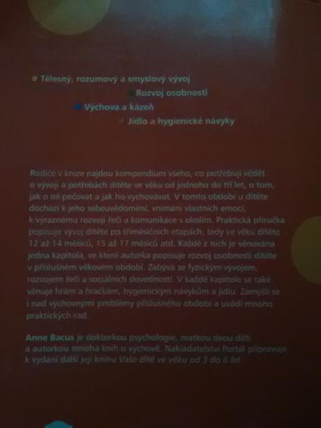 Vaše dítě ve věku od 1 do 3 let (anne bacus),