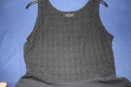 Čierne čipkové šaty, c&a,158