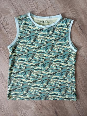 Maskačové tričko bez rukávov 7-10r, cherokee,134