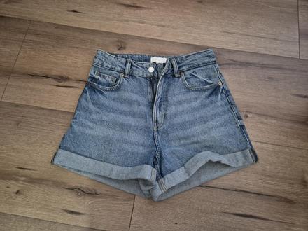 Riflové šortky, h&m,36