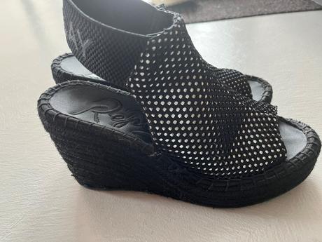 Replay mavis - sandále na platforme - black, replay,39