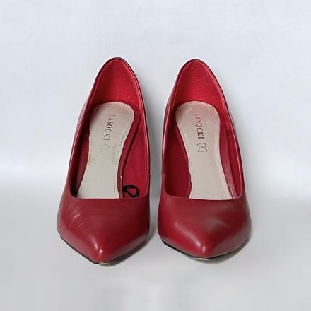 Lasocki červené kožené lodičky veľkosť 35, lasocki,35