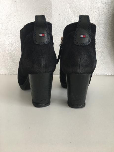 Kožené členkové čižmy tommy hilfiger, tommy hilfiger,37