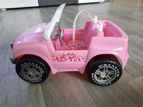 Barbie jeep ružové auto, 