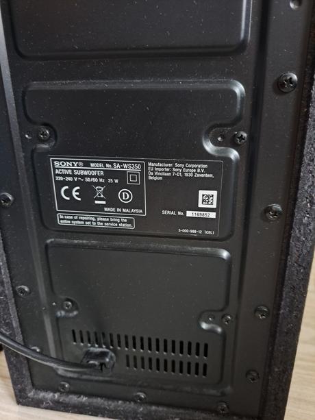 Zosilňovač, subwoofer, sony