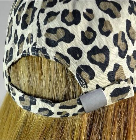 Šiltovka s leopardím vzorom, svetlo- béžová, 