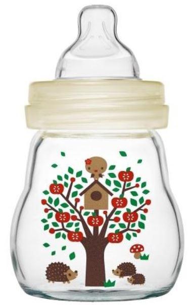 Mam sklenená fľša s cumlíkom 0m+, 170 ml, mam