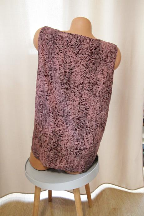 Ružovo čierny top soaked xl, xl