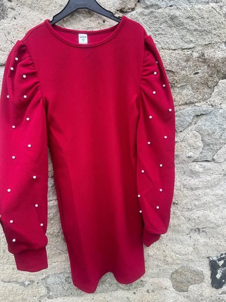 Smaragdove velúrové šaty mama a dcera, 128 - xs