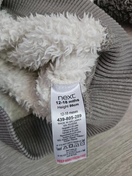 Veľmi teplá bundička s mackom next 86, next,86