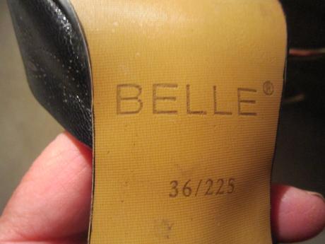 Čierne kožené sandálky - zn.belle - 36, 36