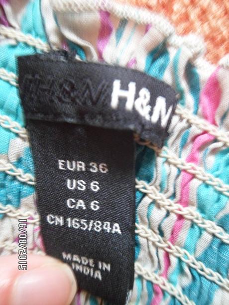 Farebna bluzka, h&m,36