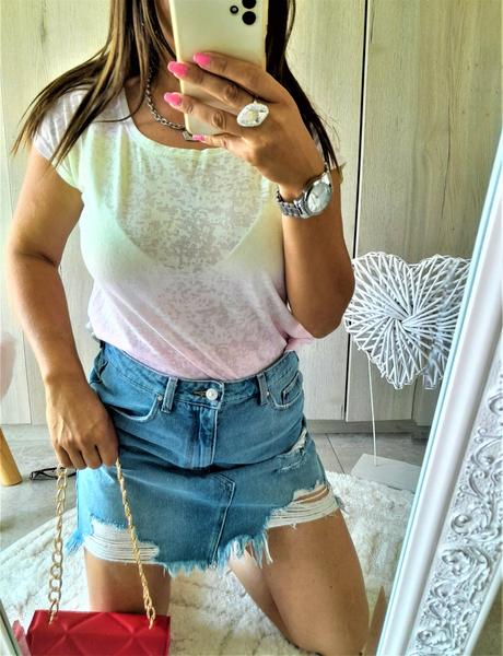 Tričko s ombre efektom-m, m