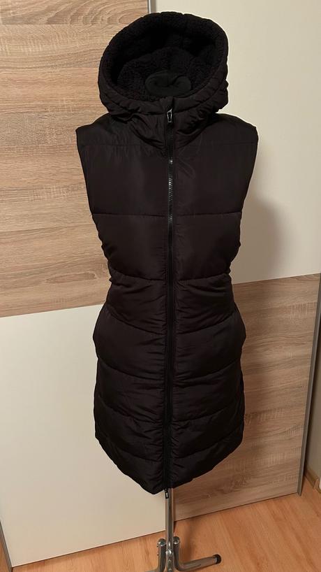 Štýlová dámska prešívaná dlhá vesta, esmara,s