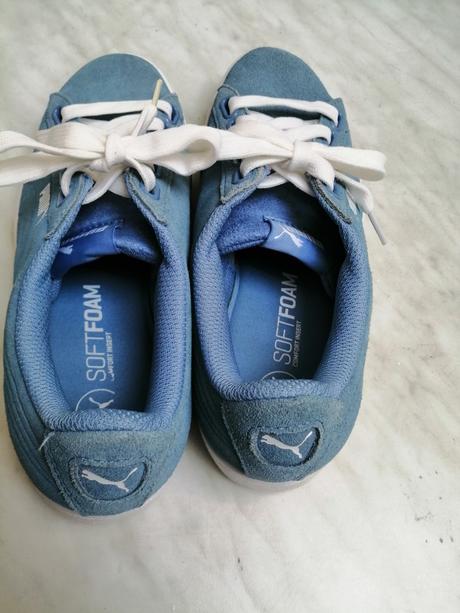 Tenisky pre dievčatka bledomodre puma vel. 37, puma,37