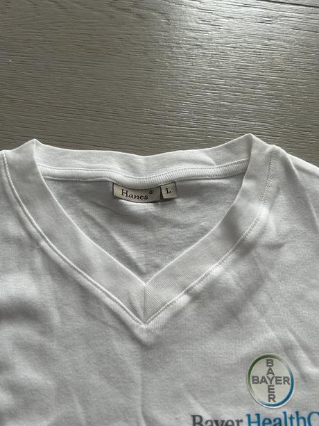 Bavlnené biele tričko, l