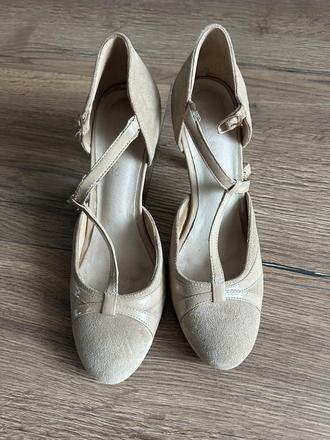 Lazzarini bežové lodičky, 39