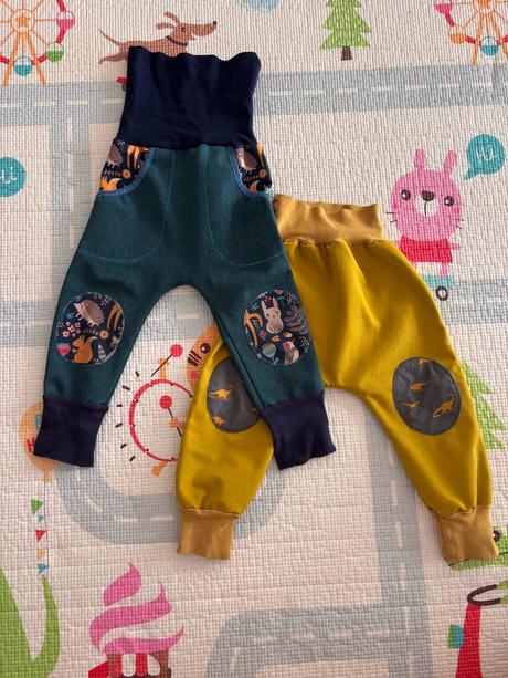 2x softshellové nohavice podšité fleecom, 98