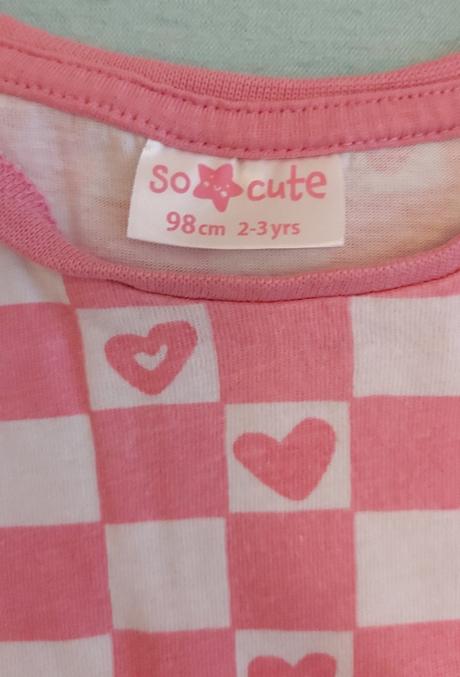 Tričko ružové káro 98, pepco,98