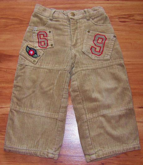 Menčestrové nohavice,zateplené, 98