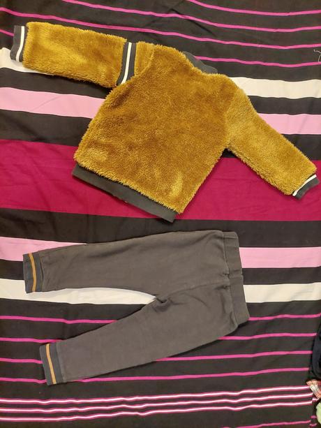 Súprava dirkje v.86- chlpatá bundička, tepláky, dirkje,86